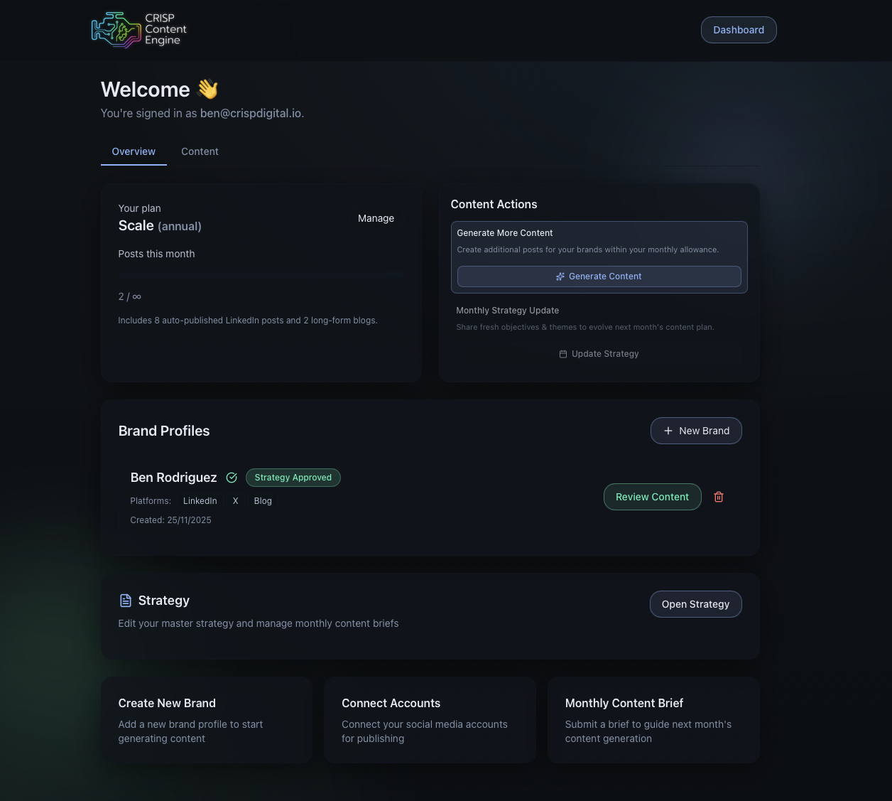 CRISP Content Engine logo